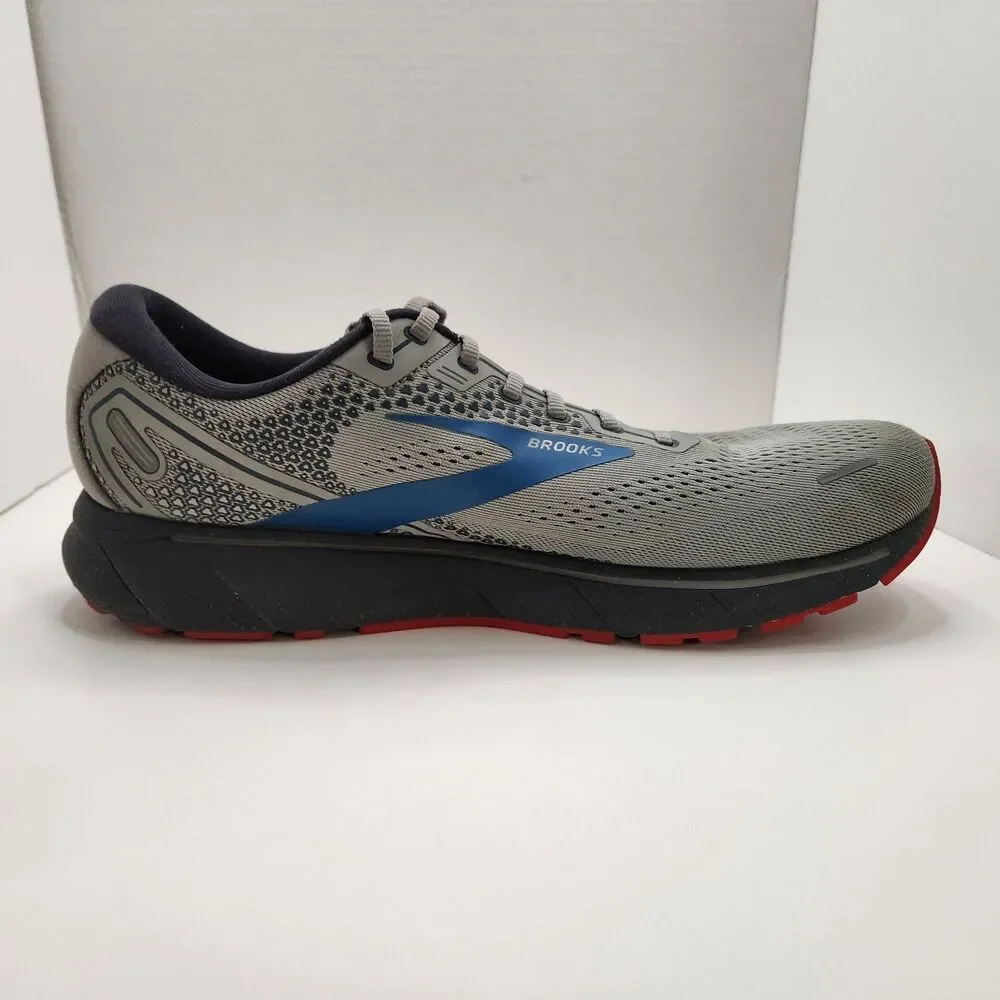 Brooks Ghost 14 Shoes Men's Size 13 D Gray Running Sneakers Athletic 1103691D078